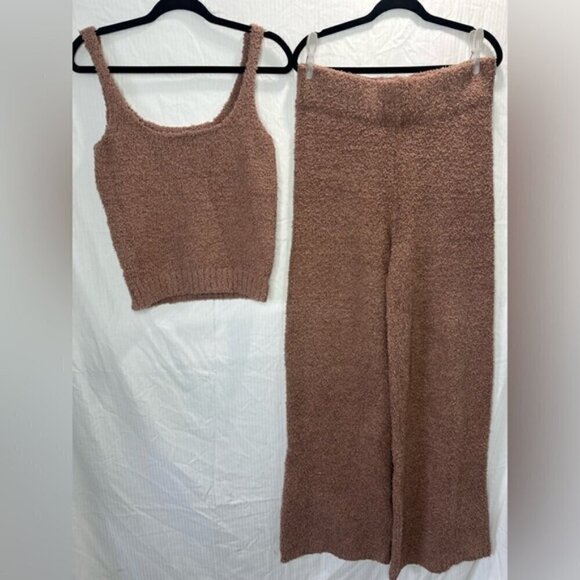 NWT Skims Set Cozy Knit Camel Tank and Pants size L/XL - Picture 4 of 12